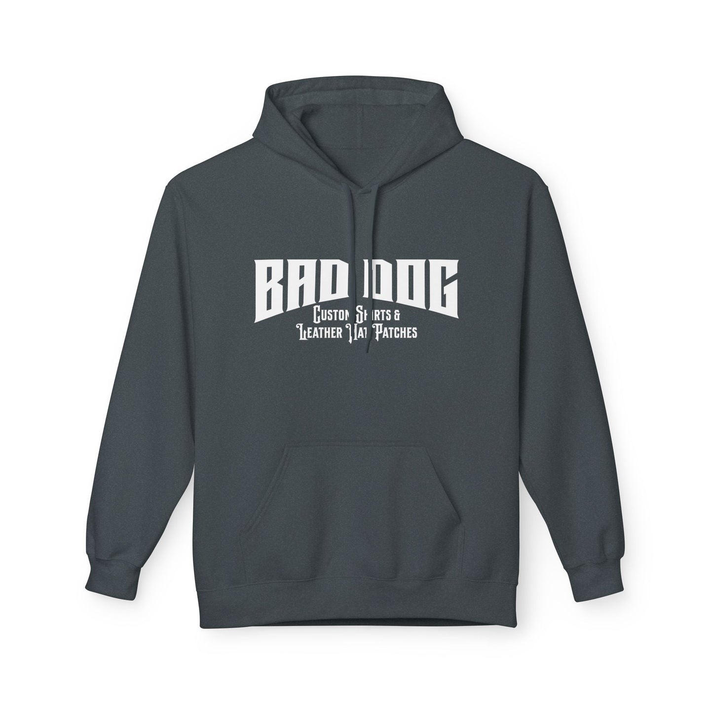 Bad Dog Unisex Fleece Hoodie - White Font