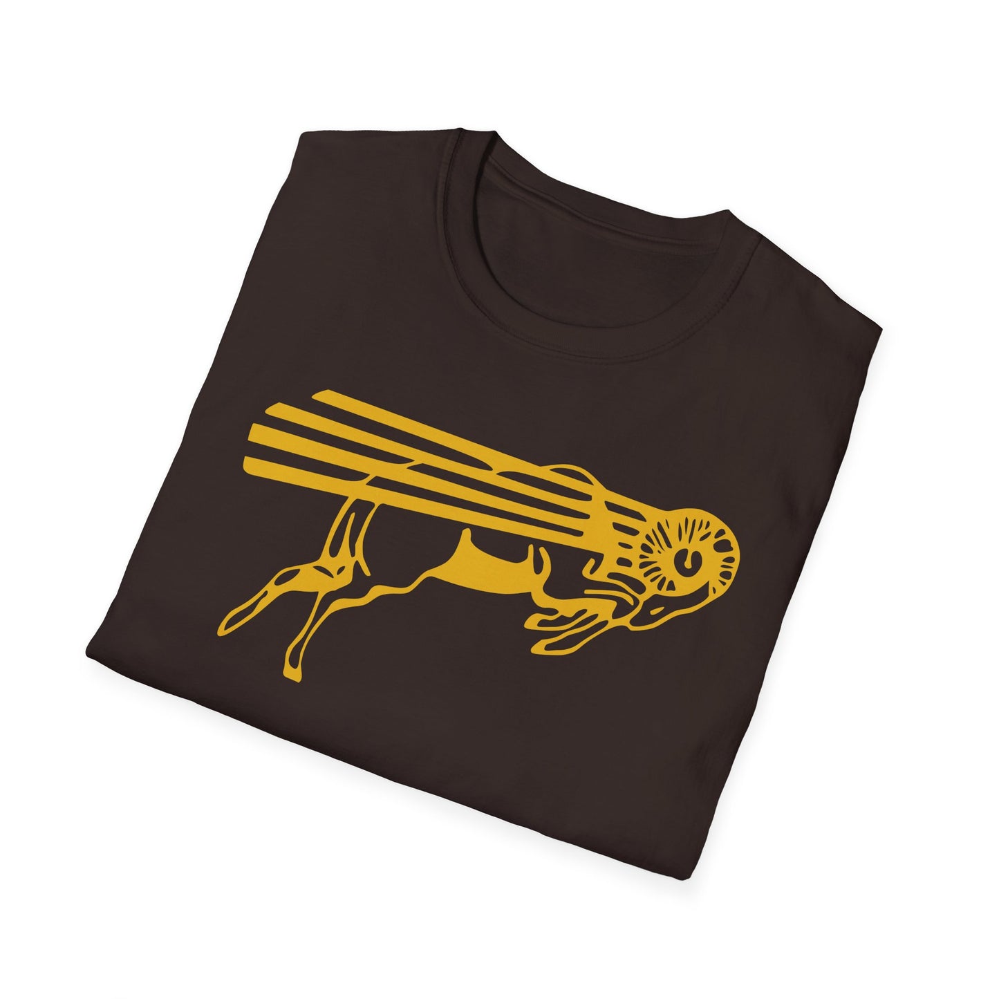 Gold Flying Ram Graphic Unisex T-Shirt