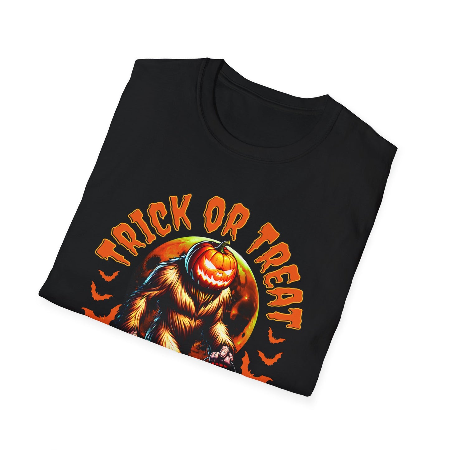 Bigfoot Halloween Champion  Ready Unisex Softstyle T-Shirt, Fun Halloween Tee, Fall Celebration Shirt, Spooky Season Apparel, Halloween Outfit
