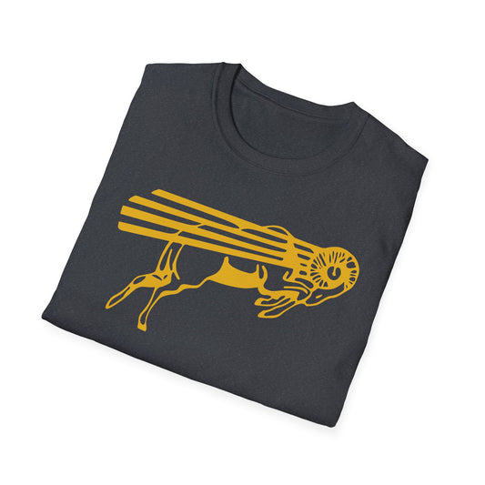 Gold Flying Ram Graphic Unisex T-Shirt
