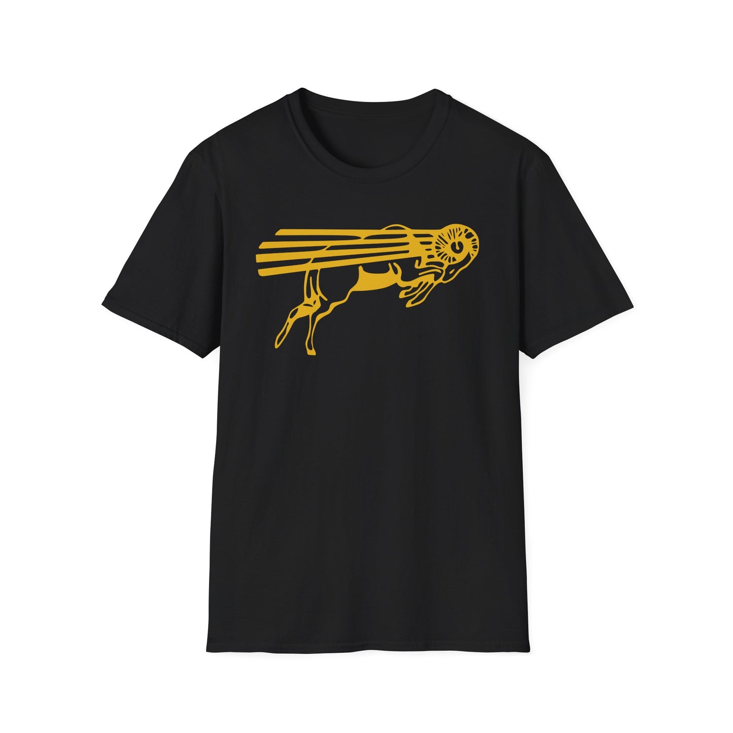 Gold Flying Ram Graphic Unisex T-Shirt